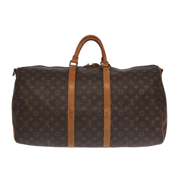 LOUIS VUITTON Monogram Keepall Bandouliere 55 Boston Bag M41414 LV Auth 95973 - Picture 2 of 16